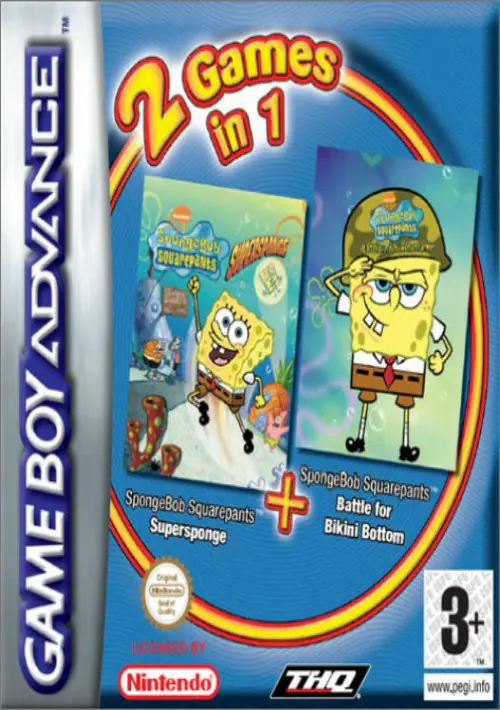 2 In 1 SpongeBob Squarepants Supersponge Battle For Bikini Bottom