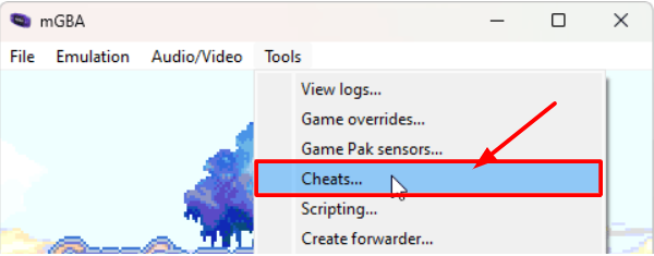 mgba cheats