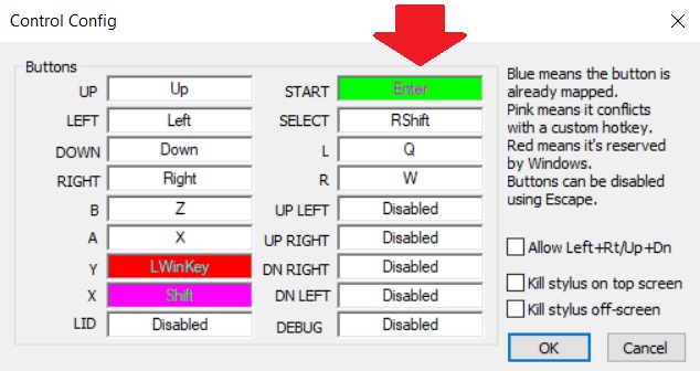 control configuration