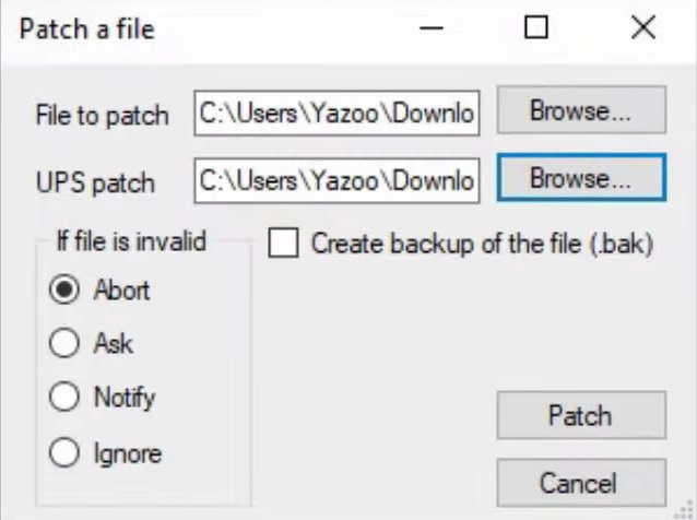 browse ups patch