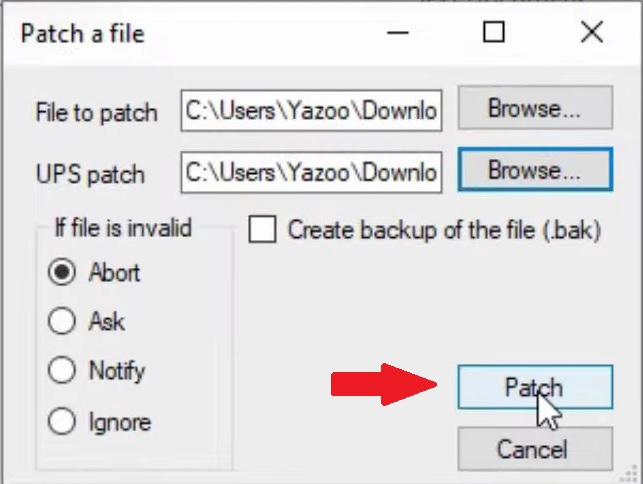 patch a file