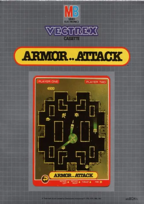 Armor Attack 1982 Rom Download Gce Vectrexvectrex