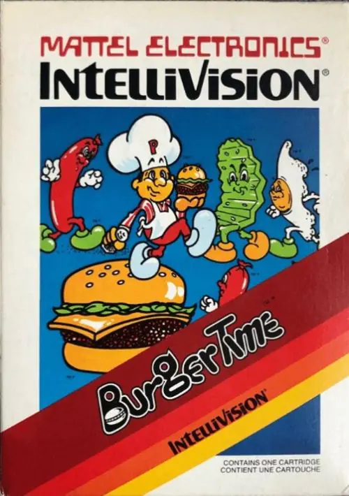 mattel intellivision burgertime 1982 mattel archive