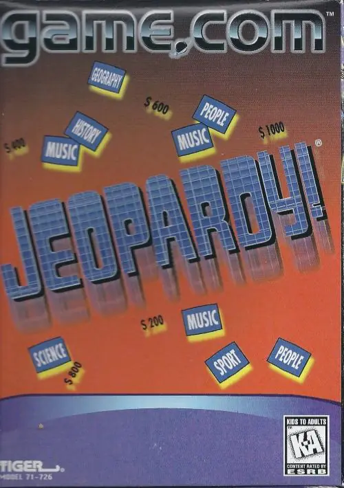 Jeopardy! ROM Download - Tiger Game.com(Game com)