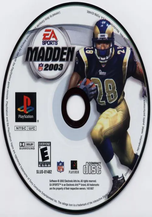 Madden NFL 2003 ROM Download - GameBoy Advance(GBA)