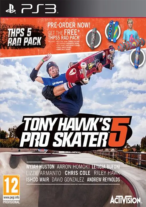 Tony Hawks Pro Skater 5 ROM Download - Sony PlayStation 3(PS3)